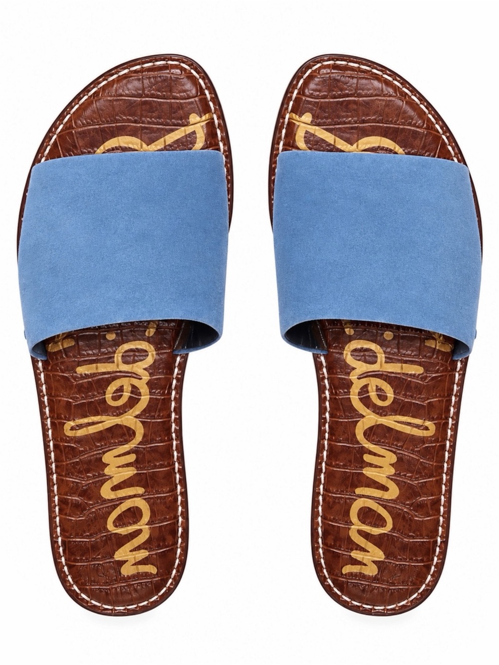 SAM EDELMAN GIO SLIDE IN DEMIN BLUE SIZE 6 1/2 - BRAND NEW